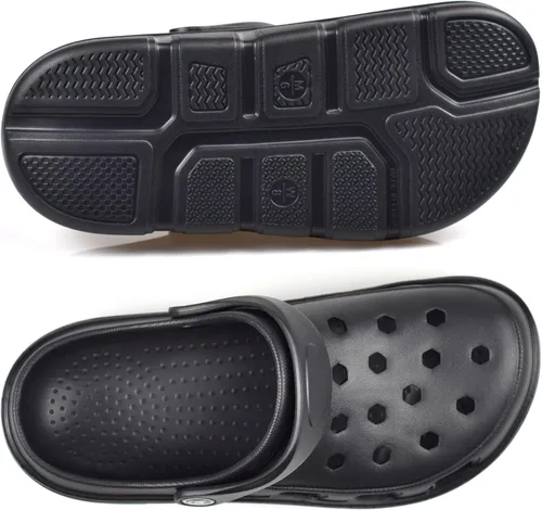 Miniatura 7 de PIMIO Zuecos de jardín para mujeres y hombres, zapatos de trabajo sin cordones con soporte de arco, zapatos de agua de secado rápido para mujeres