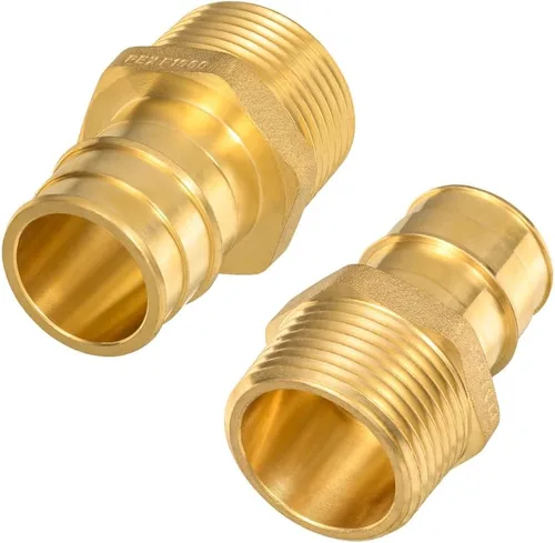 Miniatura 13 de Paquete de 2 adaptadores Pex-A hembra, 1 pulgada hembra NPT a 1 pulgada PEX-A latón expansión PEX-A accesorios PEX-A, latón sin plomo NSF/ANSI 61