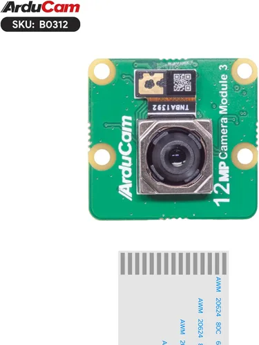 Miniatura 3 de Arducam para Raspberry Pi Módulo de cámara 3, 12MP IMX708 75°(D) Autofoco Cámara Pi V3, Cable FFC de 15-22 pines
