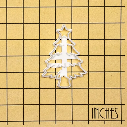 Miniatura 3 de Cortador de galletas de árbol de Navidad, 1 pieza - Bakerlogy
