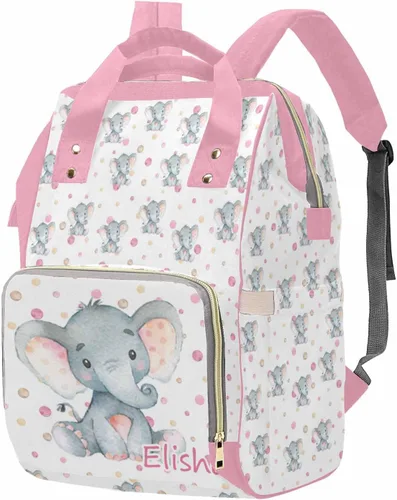 Miniatura 41 de M YESCUSTOM Bolsa de pañales personalizada con nombre para mamá, mujer, esposa, mochila personalizada, 0625-12, Mochilas Daypack