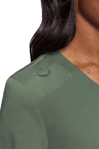 Miniatura 3 de Med Couture Touch - Camiseta médica con bolsillo en el pecho para mujer