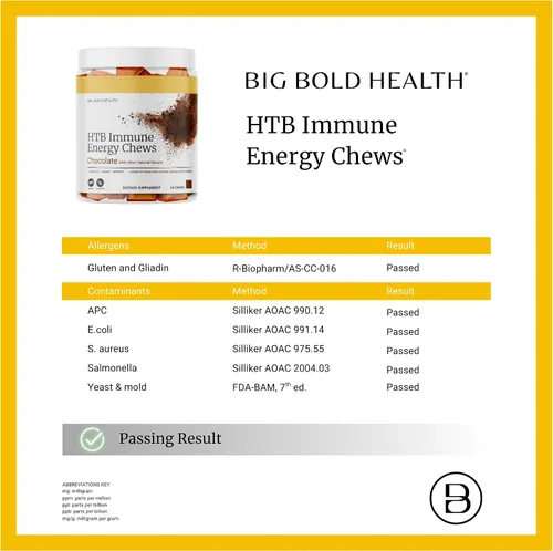 Miniatura 5 de BIG BOLD HEALTH HTB Immunity Chews - Suplemento orgánico de trigo sarraceno tartario del Himalaya para apoyar la energía natural y la función