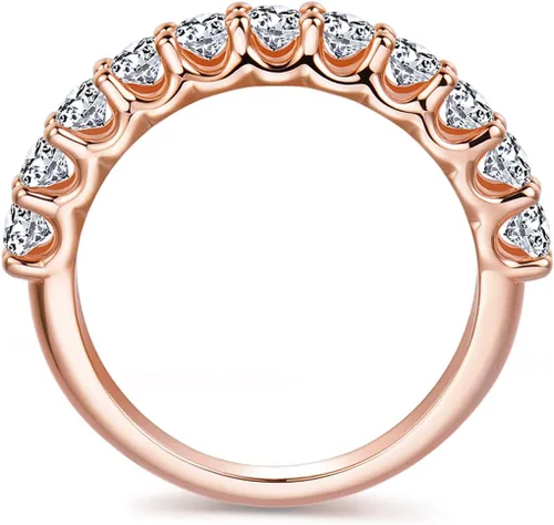 3mm Moissanite Wedding Bands for Women, Moissanite Rings for Women, Moissanite Eternity Band Rings Gold