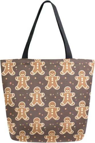 Miniatura 25 de SUABO Bolsa de asas de cocina reutilizable para comestibles, bolsa de compras de lona para exteriores Cactus