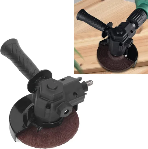 Miniatura 4 de Adaptador de amoladora de taladro a ángulo con mango, herramienta eléctrica de llave de disco de molienda para pulido de corte de plástico de metal