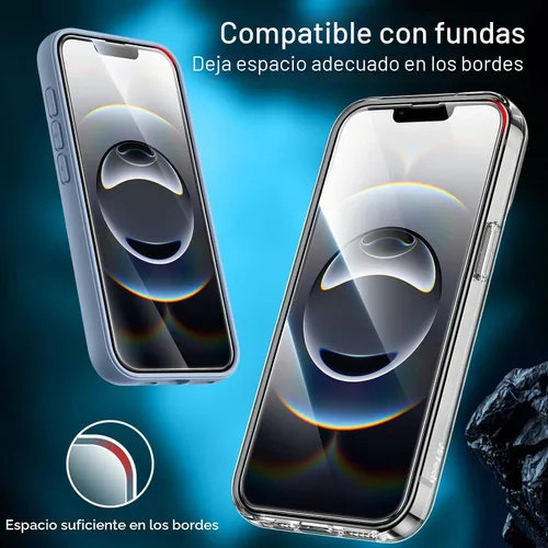 Miniatura 6 de JETech Protector de pantalla de cobertura completa para iPhone 16e de 6.1 pulgadas 2025, película de vidrio templado 9H, compatible con fundas