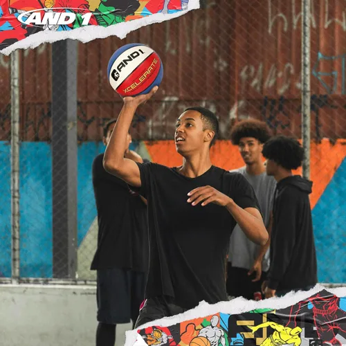 Miniatura 5 de AND1 Xcelerate Balón de Baloncesto de Goma: Tamaño Reglamentario Oficial 7 (29.5") Streetball, Hecho para Juegos de Interior/Exterior
