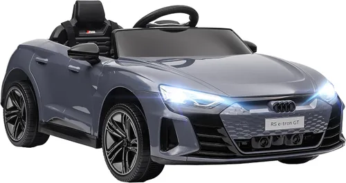Miniatura 10 de Aosom Carro de juguete con licencia Audi RS e-tron GT de 12V para niños, vehículo eléctrico con control remoto para padres, música, luces, para Negro