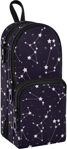 Miniatura 10 de Bolsa de lápiz colorida Bolsa de lápices duradera Caja organizadora Casos de papelería Estuche para lápices Estuche de pluma Colorido
