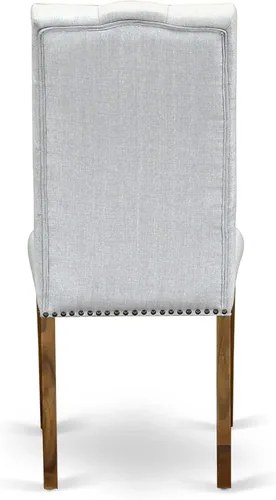 Miniatura 11 de East West Furniture ANEL3-ANA-05 Juego de mesa y sillas de cocina de 3 piezas contiene una mesa redonda de comedor con pedestal y 2 sillas Parsons