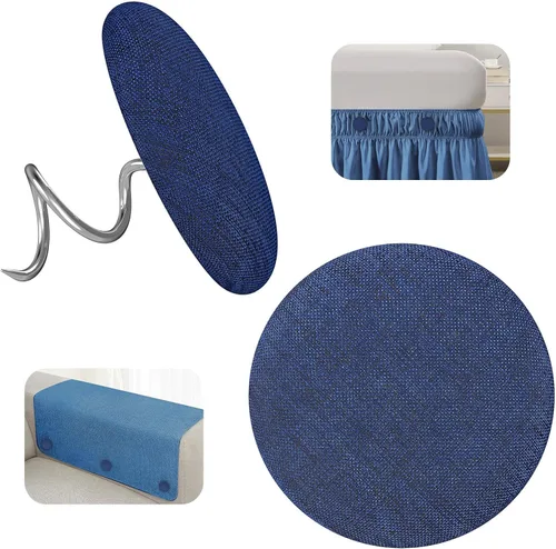 Miniatura 10 de Tachuelas de tapicería, alfileres de techo cubiertos de tela para sofá, fundas de muebles, fundas de sillón, fundas para reposabrazos, faldas