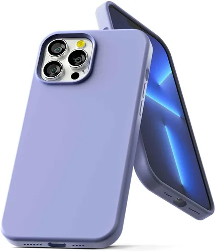Miniatura 10 de GOOSPERY Funda de silicona líquida compatible con iPhone 13 Pro Max, protección de cuerpo completo, suave al tacto, a prueba de golpes, con forro