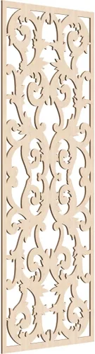 Miniatura 150 de Meadville Paneles decorativos de pared de madera con calado, 9 3/8 pulgadas de ancho x 24 3/8 pulgadas de alto x 1/4 de alto, aliso