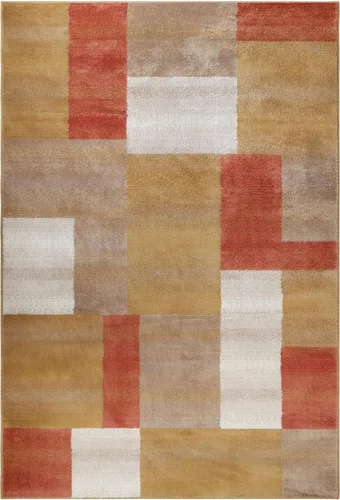 Miniatura 17 de Superior alfombra de área de la colección diseñador Clifton, 8 mm de altura de apilado, con respaldo de yute, diseño geométrico contemporáneo, Beige