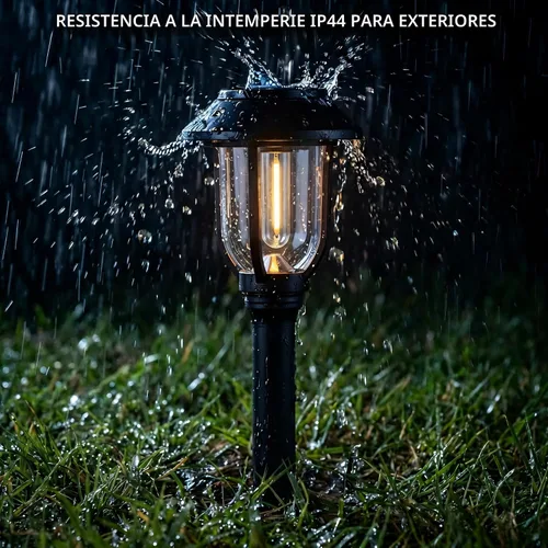Miniatura 5 de ILANCK Luces solares para caminos al aire libre, paquete de 12 luces solares para exteriores, impermeables, blanco cálido, encendido y apagado