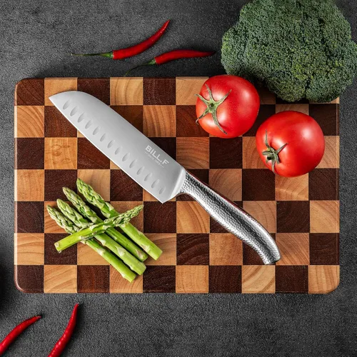 Miniatura 5 de Bloque de cuchillos con juego de cuchillos de cocina, 14 piezas y tabla de cortar de madera, cuchillo de acero inoxidable para cocina, artículos 14