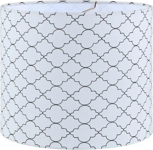 Miniatura 21 de Aspen Creative 31090A pantalla para lámpara de araña de transición con forma de cilindro en color beige, 12 pulgadas de ancho (12 x 12 x 10 pulgadas)