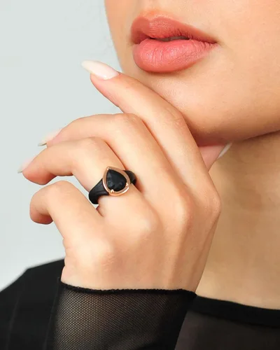 Miniatura 2 de Rinfit Anillos de Silicona para Mujeres - Bandas de Boda de Goma Anillos Apilables Realzador - Conjuntos de Anillos Nupciales de Pera con Marco