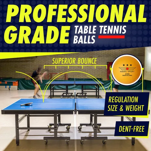 Miniatura 6 de NIBIRU SPORT Professional Ping Pong Paddle Sets - 2 Player or 4 Player Table Tennis Paddles, Retractable Net, Pingpong Balls and Carry Bag Storage