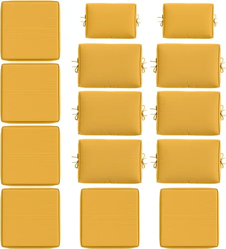 Miniatura 24 de 14 Piezas Fundas de Cojines para Exteriores Resistentes a Todo Clima Fundas de Cojines para Patio, Reemplazo Impermeable con Cremallera para Muebles