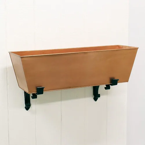 Miniatura 2 de Achla Designs Pergaminos de hierro forjado Ventana Soporte de caja de flores
