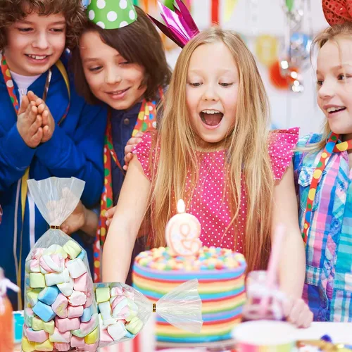Miniatura 7 de QOIUSO 100 bolsas de celofán: bolsas de celofán transparentes de 5 x 11 pulgadas para dulces, aperitivos, galletas, postres, panadería, envoltura