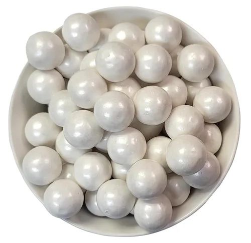 Miniatura 2 de White Pearl Gumballs - Bolsa a granel de 1 pulgada a 2 libras para eventos corporativos y bodas, deliciosas bolas de goma de mascar comestibles