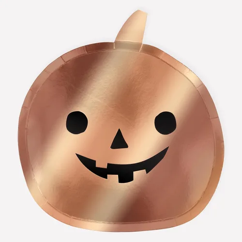 Meri Meri Platos de papel de Halloween (paquete de 8), platos desechables para fiesta, fiesta de Halloween, niños y adultos, uso en interiores y