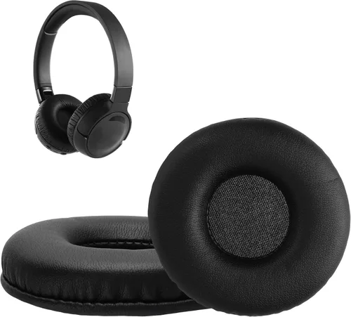 kwmobile Almohadillas compatibles con almohadillas JBL Tune 600 / 500BT / 510BT / 520BT / 450 – 2 piezas de repuesto para auriculares, color negro
