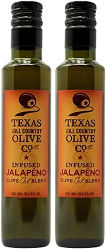 Miniatura 19 de Aceite de oliva infundido con albahaca de Texas Hill Country Olive Co. - Aceite de oliva extra virgen prensado en frío gourmet - Ideal