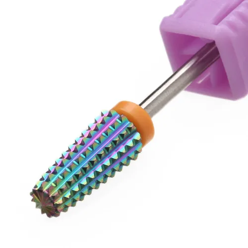 Brocas para Taladro de Uñas 5 en 1, Rainow Rotación Bidireccional para Uso de Zurdos y Diestros, Eliminación Rápida de Acrílico o Gel Duro - Vástago