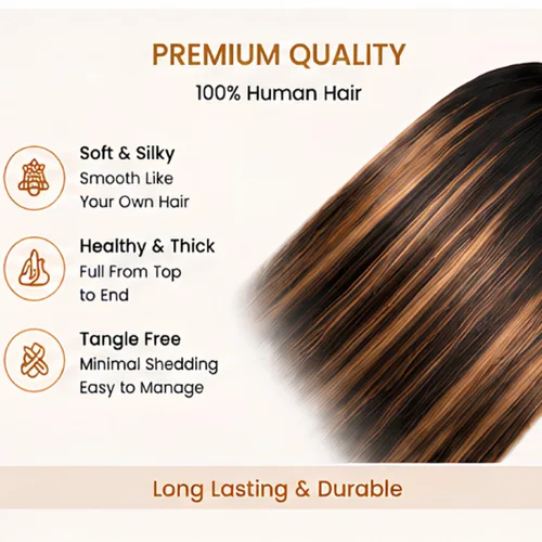 Miniatura 5 de Cypha 1B/27 Ombre Lace Front Wig Human Hair Straight 13x6 HD Lace Frontal Wigs Human Hair Pre Plucked 180% Density Highlight Lace Front Colored Wig