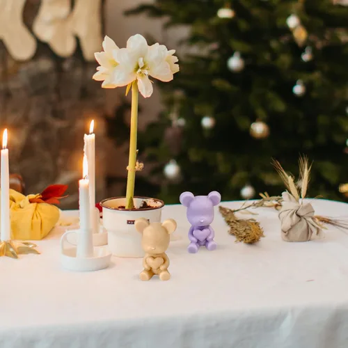 Miniatura 3 de Molde de vela para el día de San Valentín para hacer velas, molde de silicona 3D para fundición de resina, bricolaje yeso, arcilla polimérica, Oso