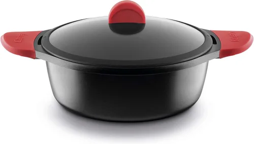 Castey Cacerola alta inducción (rojo) 9.4 in