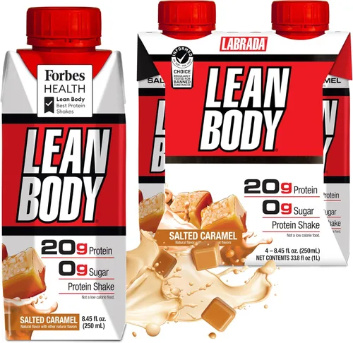 Miniatura 24 de Lean Body Batido de proteínas listo para beber, 40g de proteína, mezcla de suero, 0 azúcar, sin gluten, 22 vitaminas y minerales