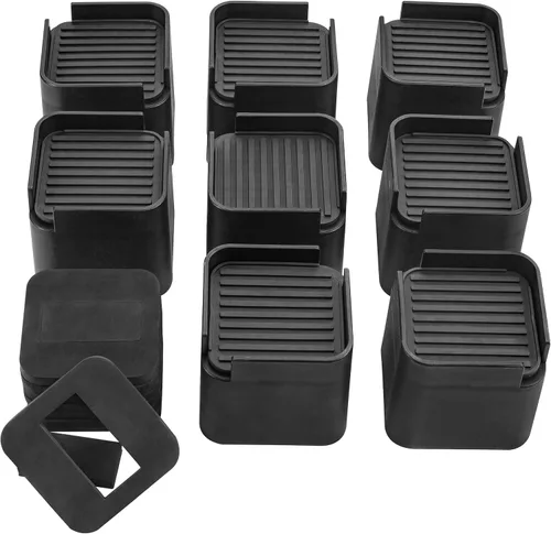 Miniatura 8 de BTSD-home Elevadores de cama de 4 pulgadas, resistentes, ajustables, de gran tamaño, elevadores de cama y muebles para dormitorio, sofá, cama, 4
