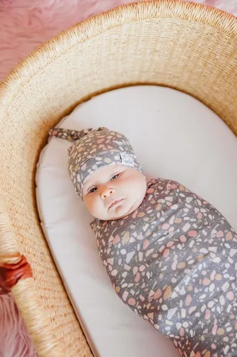 Miniatura 5 de Copper Pearl Baby Beanie Hat Top Knot