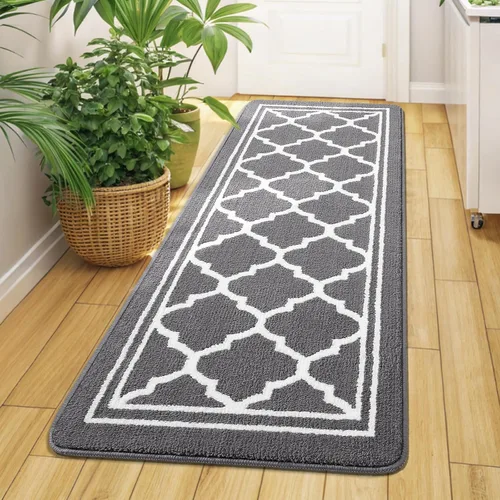 Miniatura 18 de Buganda Alfombra para Puerta Interior, Felpudo Resistente a la Suciedad y Absorbente, Antideslizante, Alfombras de Perfil Bajo para Entrada Marrón