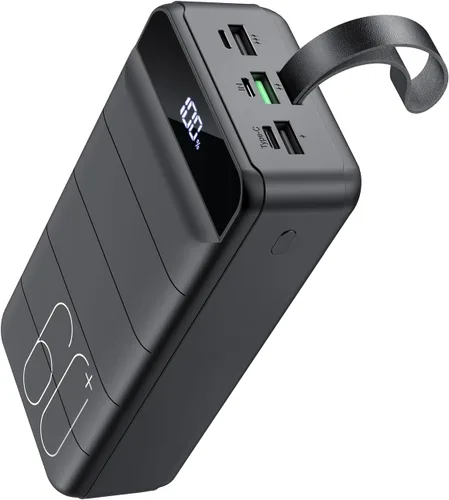 Cargador Portátil 60000mAh Banco de Energía - Carga Rápida 22.5W Paquete de Batería Externa, Pantalla LED USB C Cargador de Teléfono Celular