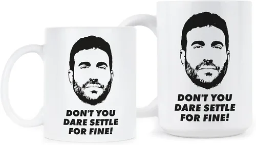 Miniatura 2 de We Got Good Taza de café con texto en inglés "Dont You Dare Settle for Fine Mug Roy Kent