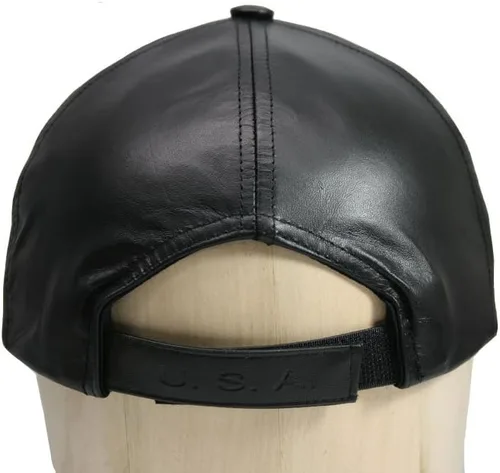 Miniatura 12 de Gorra de béisbol ajustable de piel de vaca genuina fabricada en Estados Unidos