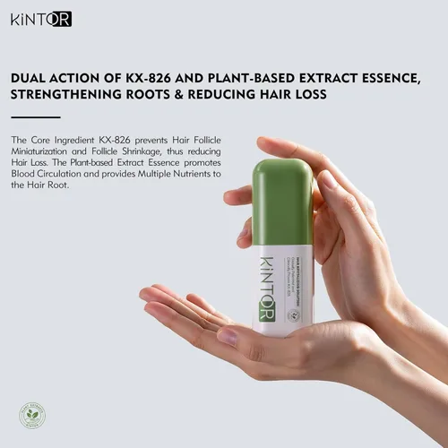 Miniatura 8 de Kintor Sueros de densidad capilar KX-826 al 0.5%, bloqueador de DHT, reparación del cabello, más grueso, fortalecedor, cabello más sano y de aspecto