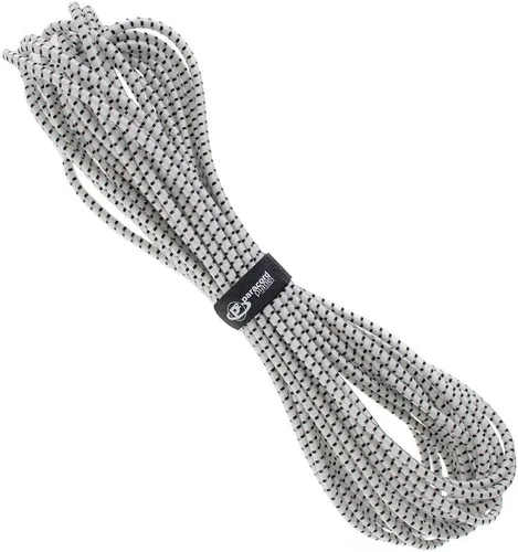 Miniatura 11 de PARACORD PLANET Cuerda de choque elástica – Cordones de nailon elásticos – Uso para kayaks, correa de remolque y más – Cuerda elástica, grado marino