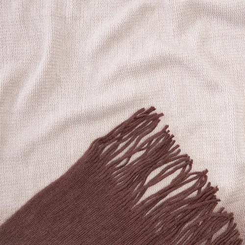 Miniatura 7 de Chanasya Manta acrílica súper suave con borlas en degradado gradual de alta calidad, cálida, acogedora, ligera y esponjosa para cama, sofá, silla