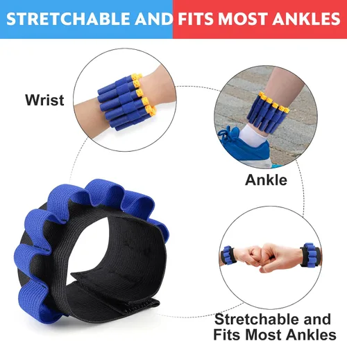 Miniatura 3 de Soportes de dardos aptos para balas de pistola Nerf, 24 piezas de suministros de fiesta de pistola, accesorios de pistola de juguete, pulsera
