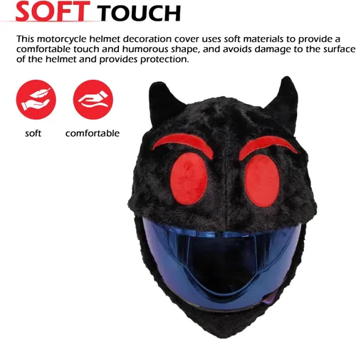 Miniatura 3 de Funda para Casco de Motocicleta de Cara Completa, Cubierta Protectora para Equipo de Cabeza de Motocicleta Resistente a Rayones, Decoración de Casco
