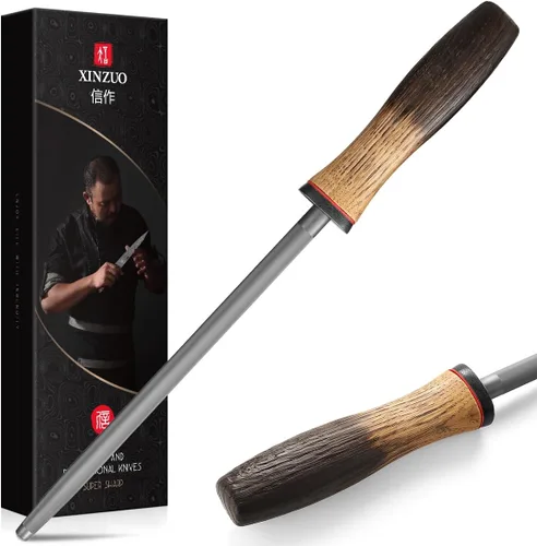 Miniatura 15 de XINZUO Cuchillo Santoku de Damasco Afilado de 7.6 Pulgadas, Cuchillo Profesional de Cocina para Carne de Acero Damasco de 67 Capas para Hogar