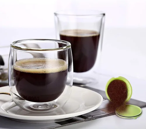 Miniatura 2 de Cápsulas de café reutilizables, paquete de 6 cápsulas de café rellenables coloridas recargables, compatibles con Dolce Gusto
