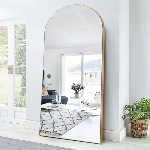 Miniatura 41 de KIAYACI - Espejo para pared de cuerpo completo, espejo para dormitorio o vestidor, se puede colocar de pie, colgado o apoyado contra la pared